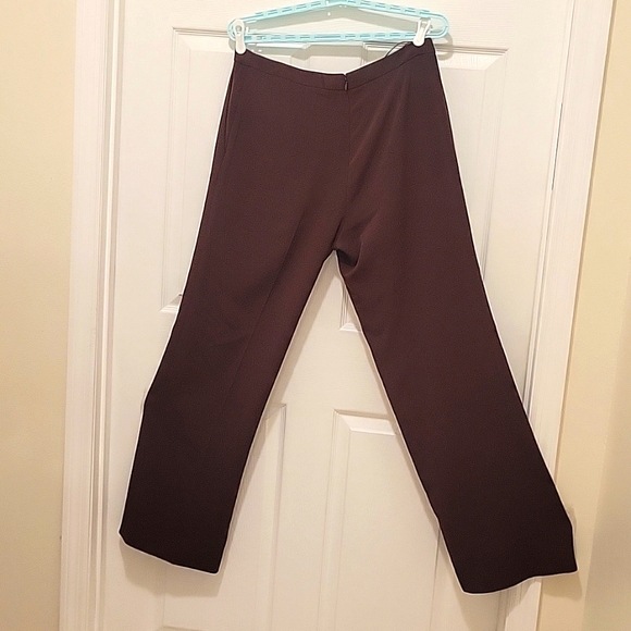 Carolina Herrera Brown Dress Pants Size 14 - Picture 2 of 4